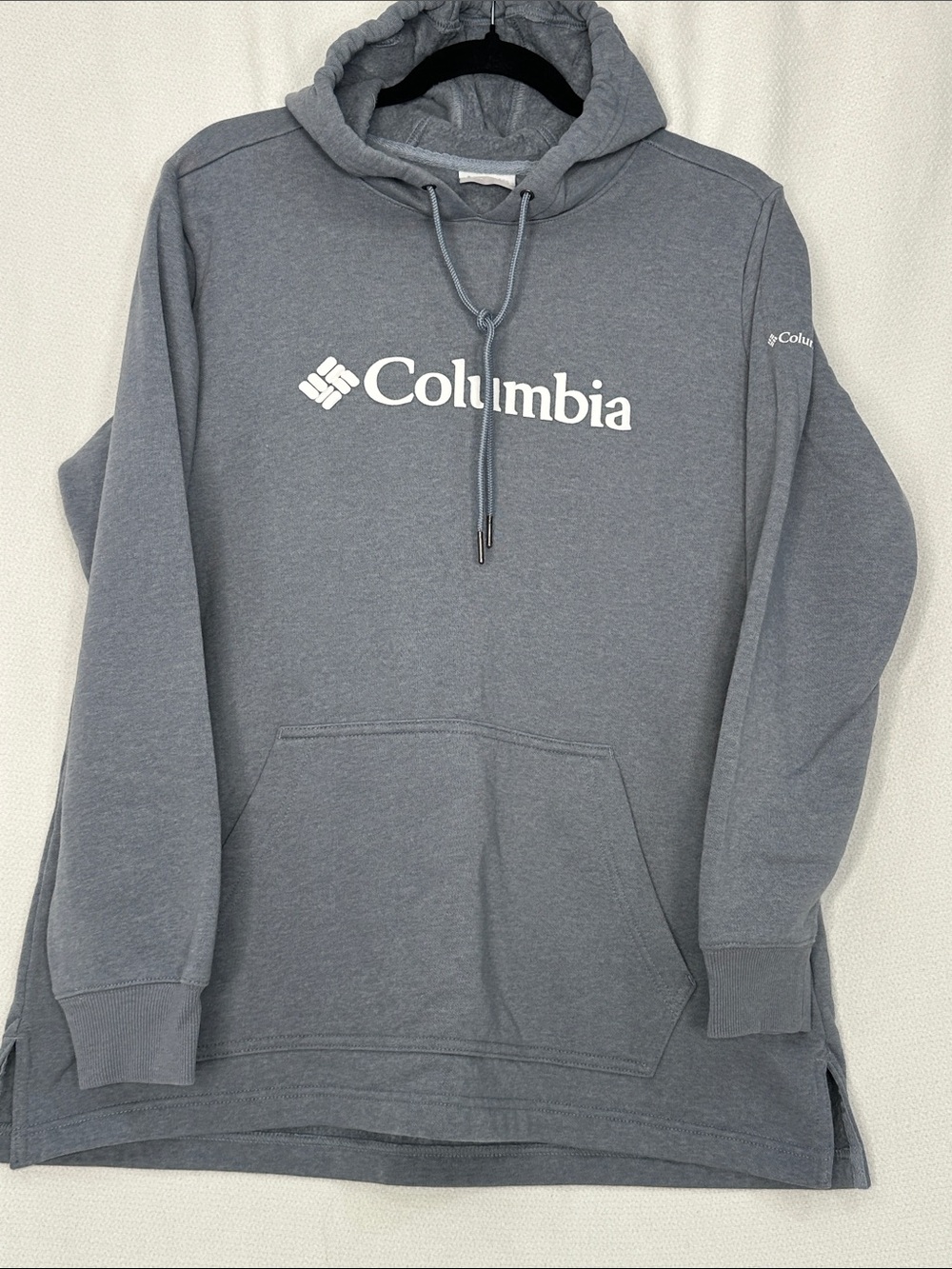 Columbia Women's Crewneck Hoodie in Heather Gray with White Logo